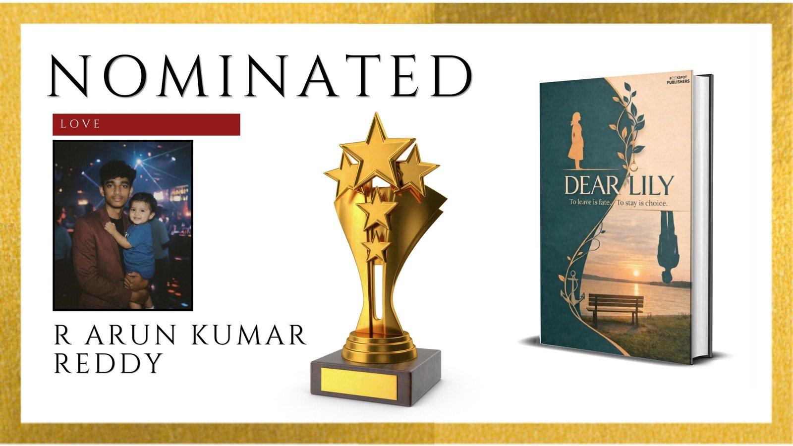 Read more about the article R Arun Kumar Reddy Officially Nominated for the Ananta Press Sahitya Ratna Award for Dear Lily