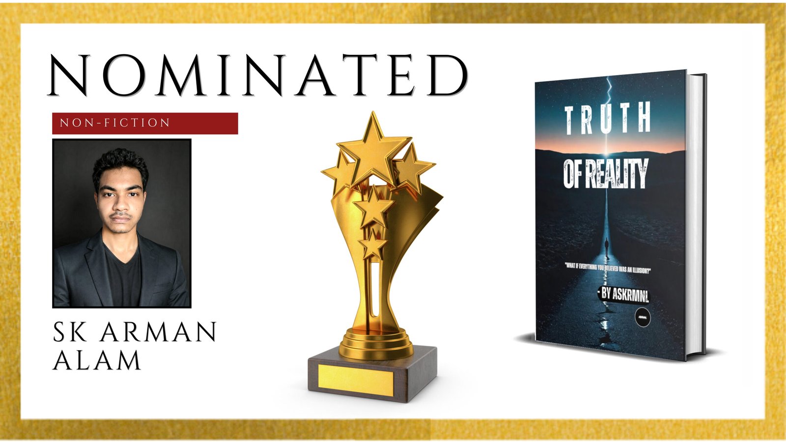 Read more about the article Sk Arman Alam Officially Nominated for the Ananta Press Sahitya Ratna Award for Truth Of Reality
