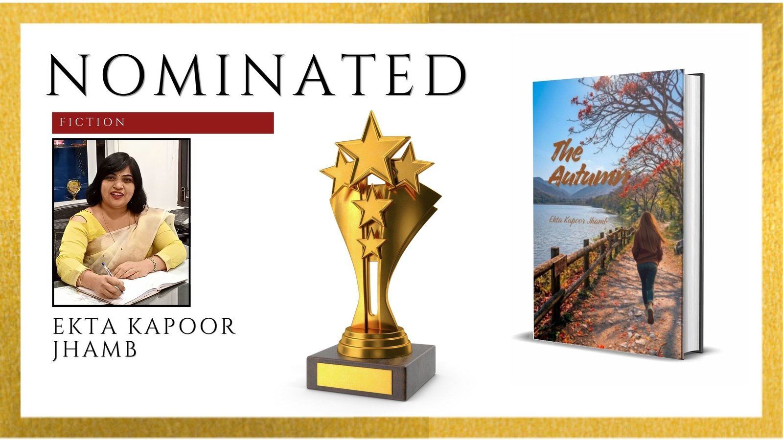 Read more about the article Ekta Kapoor Jhamb’s The Autumn Officially Nominated for the Ananta Press Sahitya Ratna Award 2026