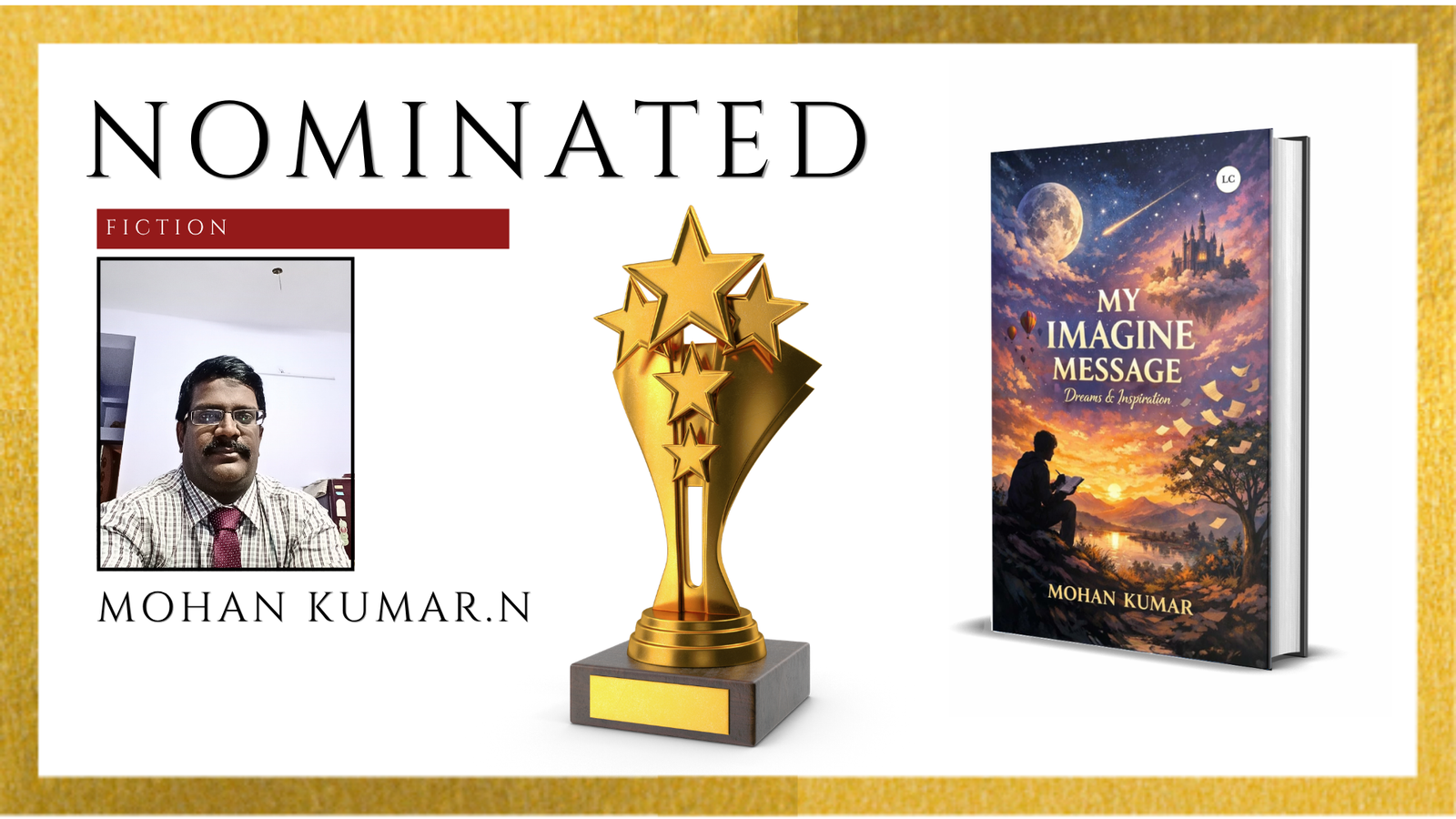 Read more about the article Official Nomination Announcement: Mohan Kumar N’s My Imagine Message Nominated for the Ananta Press Sahitya Ratna Award