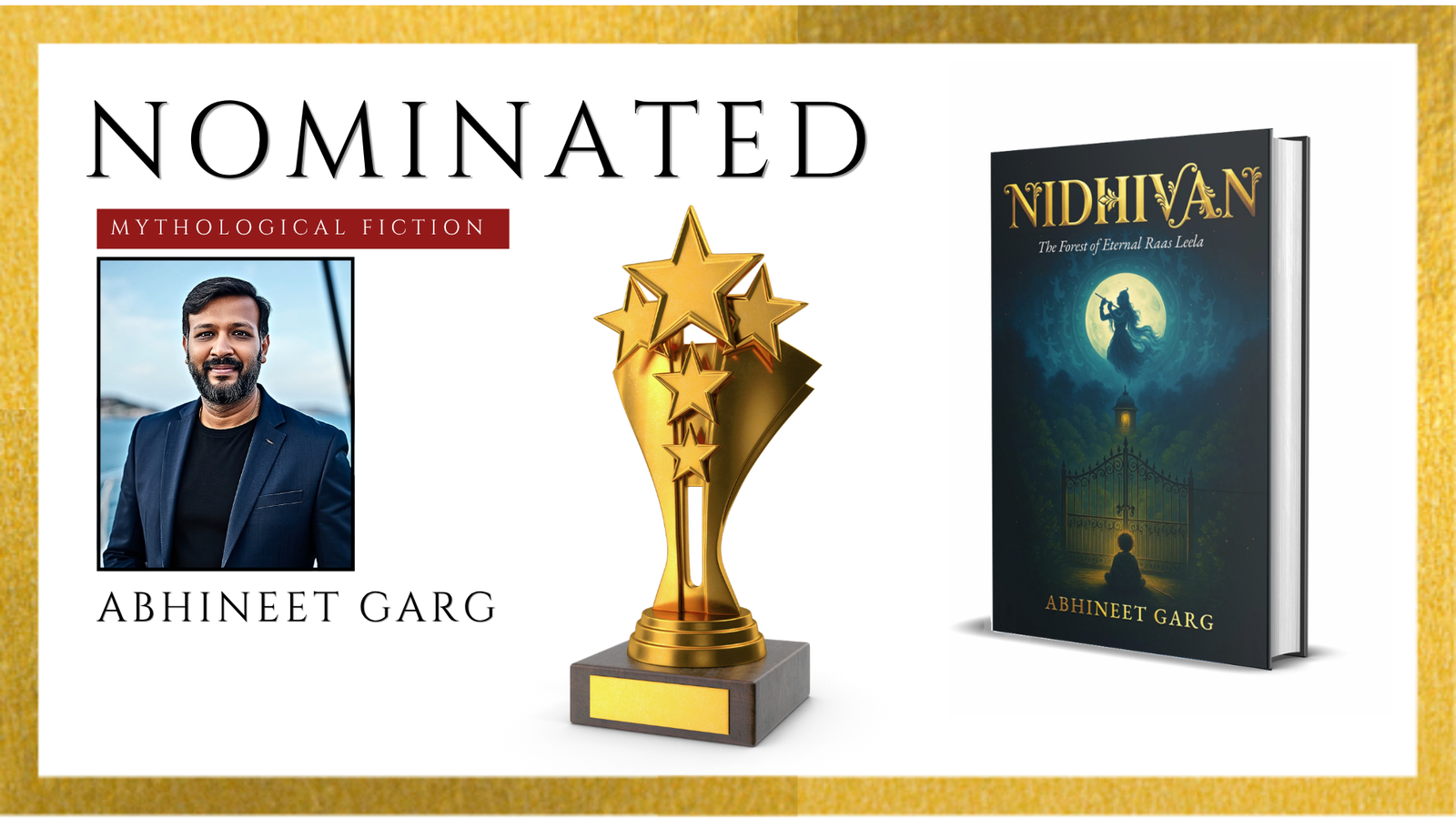 Read more about the article Abhineet Garg’s Nidhivan: The Forest of Eternal Raas Leela Officially Nominated for the Ananta Press Sahitya Ratna Award