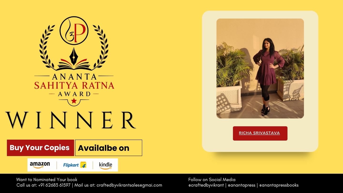 Read more about the article Richa Srivastava Officially Honoured as Winner of the Ananta Press Sahitya Ratna Award