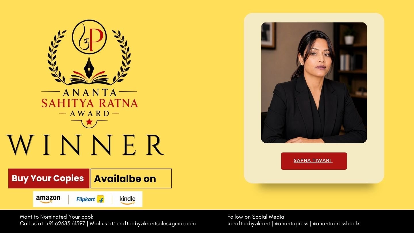 Read more about the article Sapna Tiwari Announced as the Official Winner of the Ananta Press Sahitya Ratna Award for The Other Me: A Dream That Is Real