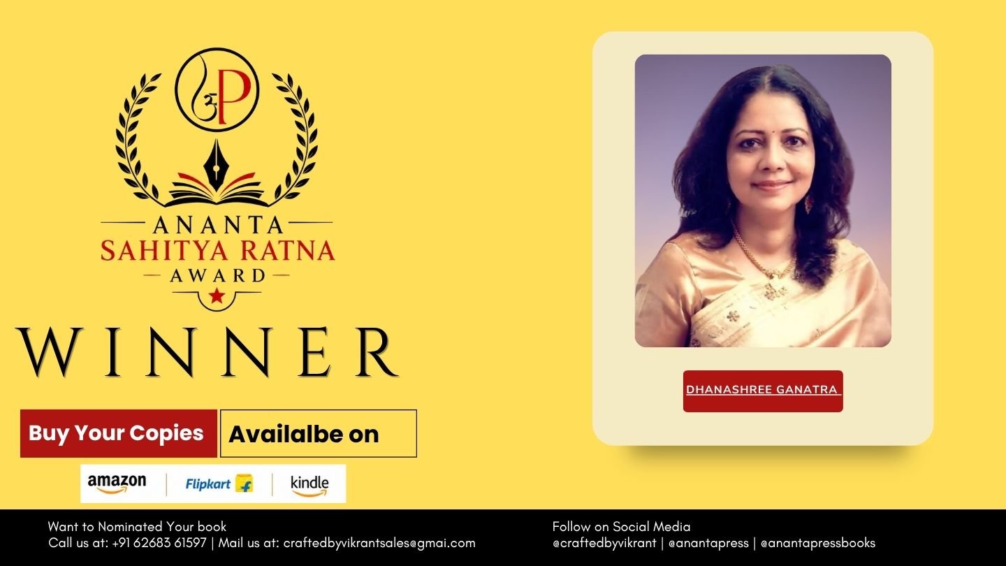Read more about the article Ananta Press is delighted to congratulate author Dhanashree Ganatra on the official selection of her poetry collection, Ripples Of Tranquil, as a Winner of the Ananta Press Sahitya Ratna Award.