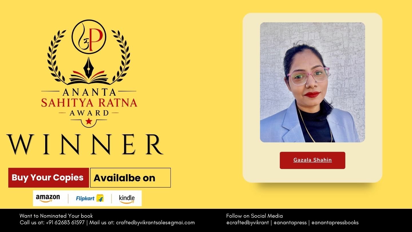 Read more about the article Echoes of Heart by Gazala Shahin Wins the Ananta Press Sahitya Ratna Award