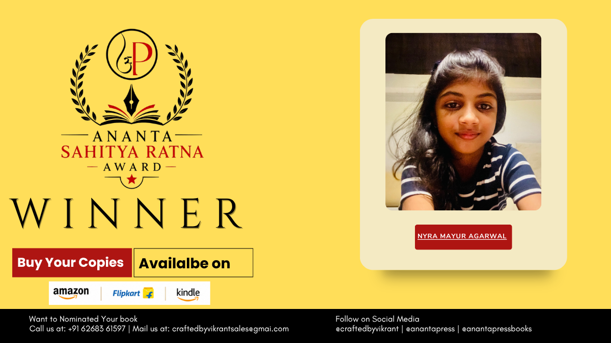 Read more about the article Nyra Mayur Agarwal Officially Honoured as Winner of the Ananta Press Sahitya Ratna Award