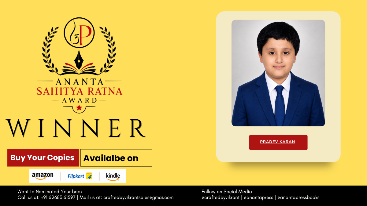 Read more about the article Pradev Karan Honoured as a Winner of the Ananta Press Sahitya Ratna Award for Being a Big Brother (B³)