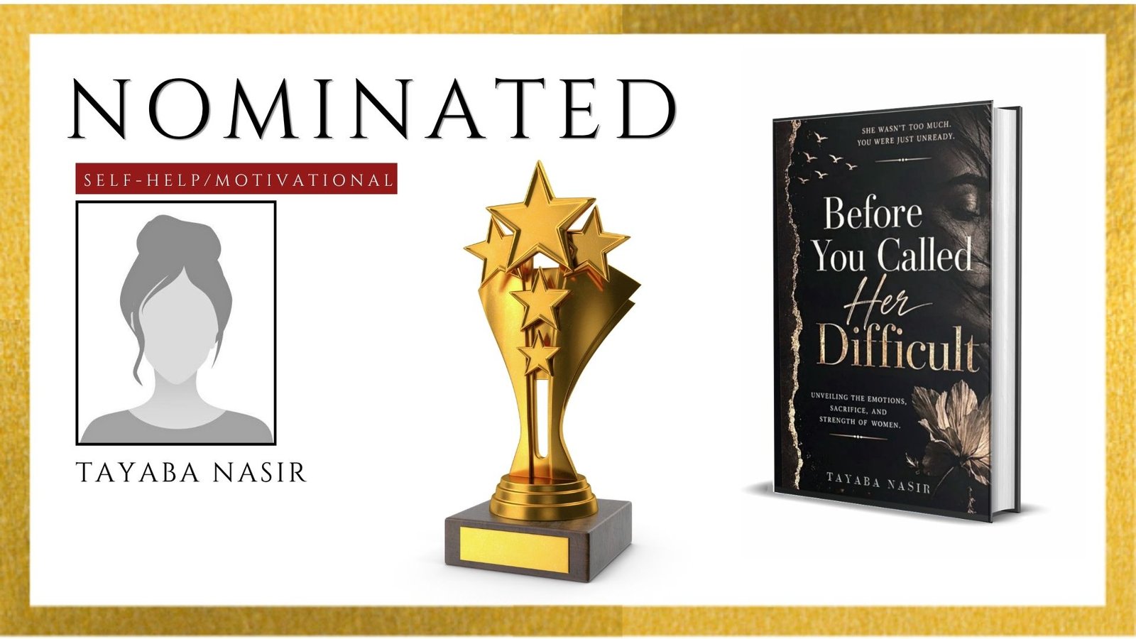 Read more about the article Tayaba Nasir Officially Nominated for the Ananta Press Sahitya Ratna Award for Before You Called Her Difficult